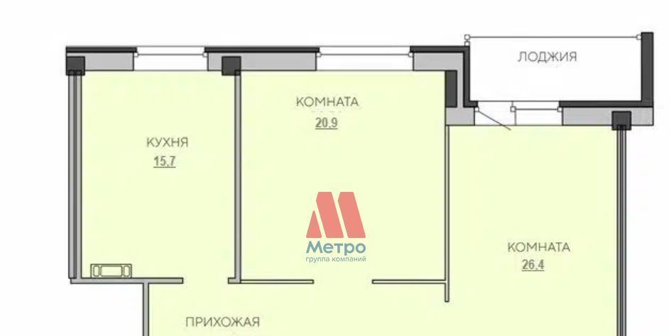 квартира г Ярославль р-н Кировский наб Которосльная 57 фото 6