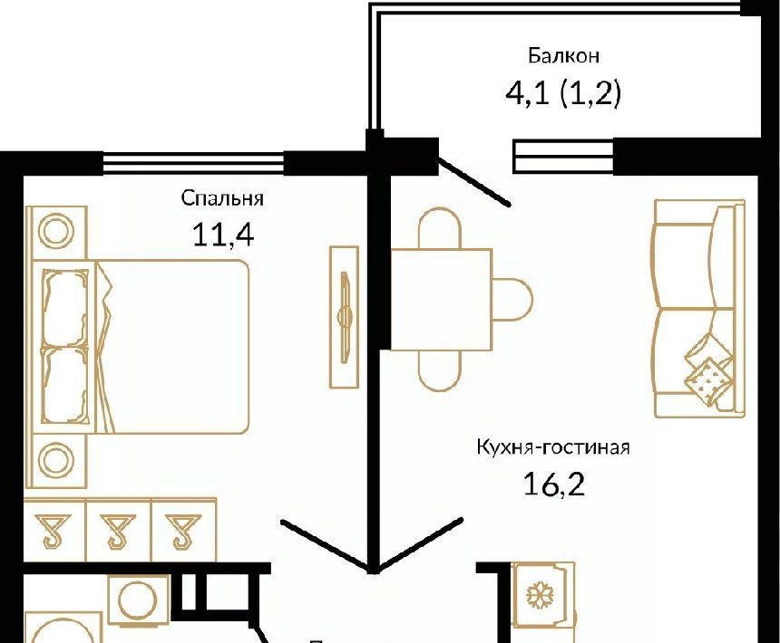 квартира г Ростов-на-Дону р-н Советский Западный ул 339-й Стрелковой Дивизии 10а/18 фото 1