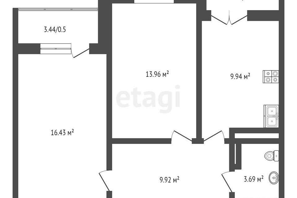 квартира г Краснодар ул Душистая 60к/2 муниципальное образование Краснодар фото 9