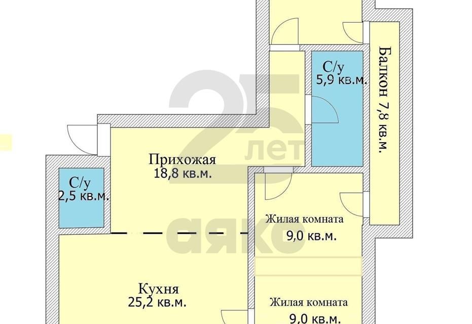 квартира г Краснодар ул Казбекская 14 муниципальное образование Краснодар фото 7