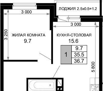 квартира г Краснодар р-н Прикубанский ЖК «Дыхание» фото 1