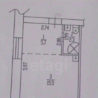 комната г Барнаул р-н Железнодорожный ул Георгия Исакова 116а фото 21