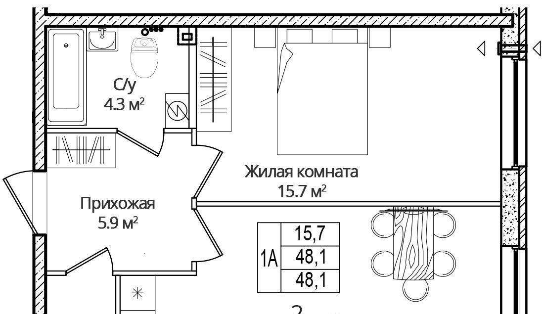 квартира р-н Псковский д Борисовичи ул Дмитрия Яковлева 8 Завеличенская волость фото 1