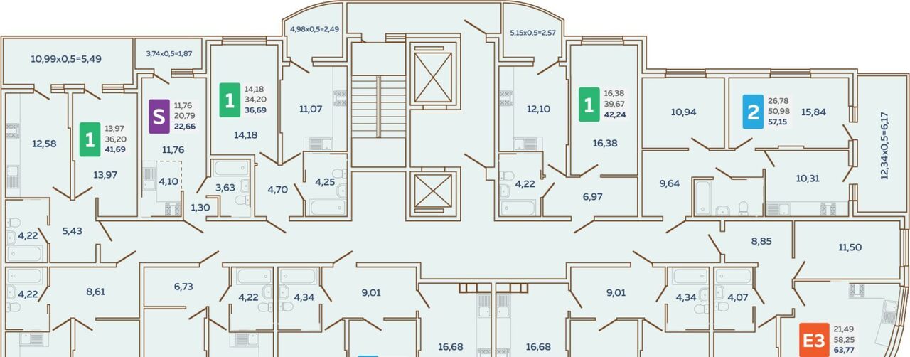 квартира г Краснодар р-н Прикубанский ул им. Кирилла Россинского 3/2 фото 2