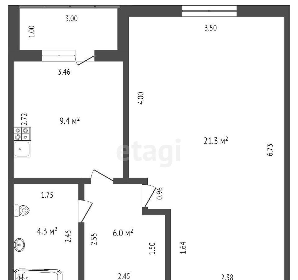 квартира г Тула р-н Пролетарский ул Кутузова 45б фото 26