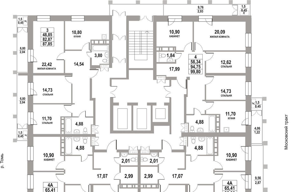 квартира г Томск р-н Кировский тракт Московский 109б/2 фото 2