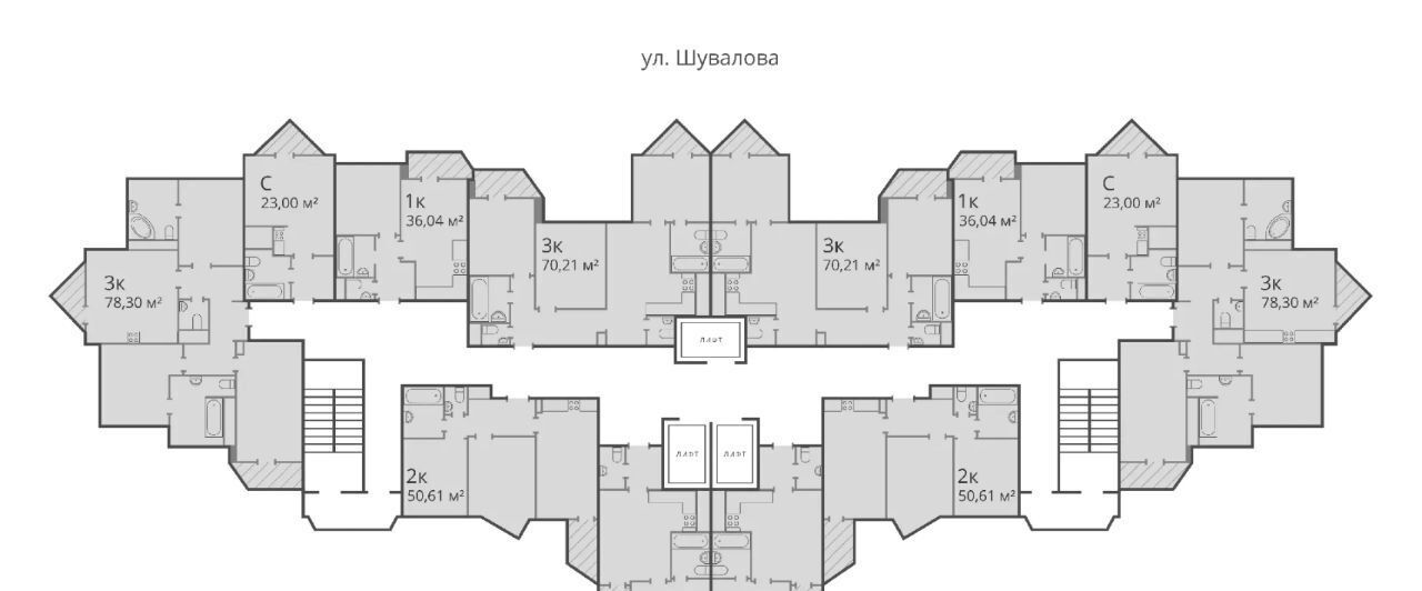 квартира р-н Всеволожский г Мурино Девяткино фото 2