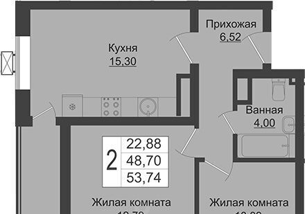 квартира г Краснодар р-н Прикубанский ЖК Зелёный театр фото 1