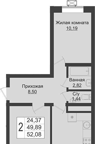 квартира г Краснодар р-н Прикубанский ЖК Зелёный театр фото 1