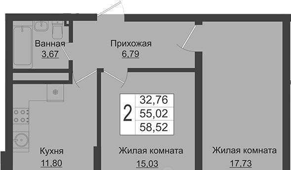 квартира г Краснодар р-н Прикубанский ЖК Зелёный театр фото 1