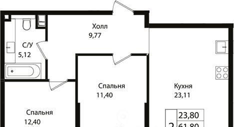 квартира г Краснодар р-н Карасунский ул Сормовская 1/3 фото 1