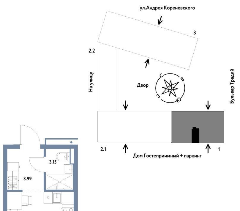 квартира г Тюмень р-н Калининский ул Новоселов 104 фото 1