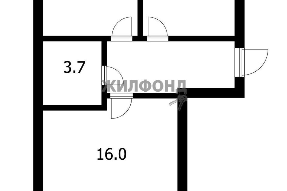квартира г Бердск ул Морская 44к/5 городской округ Бердск фото 9
