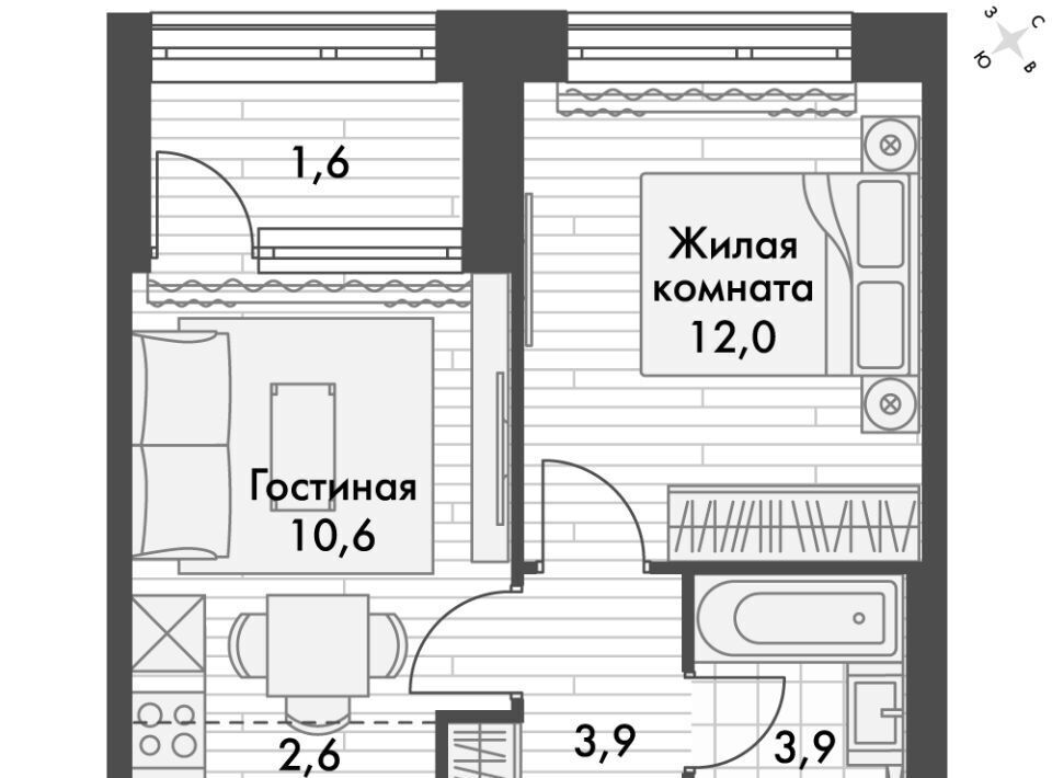 квартира г Владивосток р-н Ленинский ул Крылова 10 фото 1