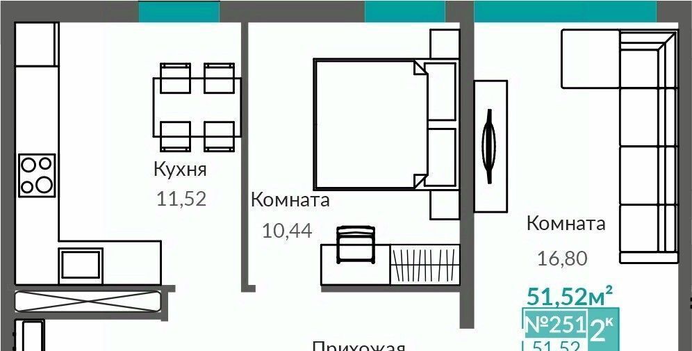 квартира г Симферополь р-н Киевский Крымская Роза ЖК «Абрикос 2» фото 1