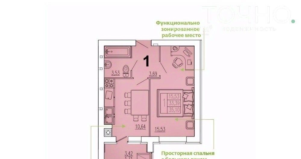 квартира г Пенза р-н Первомайский ул Высокая 14 фото 21