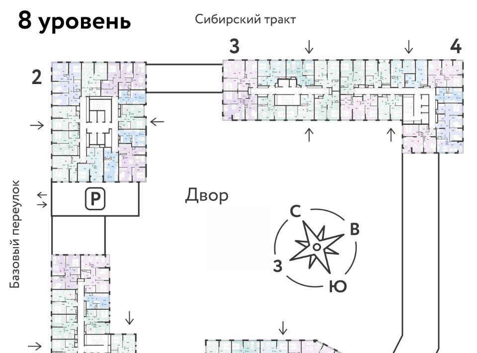 квартира г Екатеринбург микрорайон Сибирский Ботаническая ЖК «Сибирский сад» сад фото 3