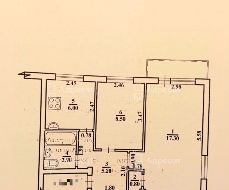 квартира г Волгоград р-н Кировский ул 64-й Армии 34а фото 8