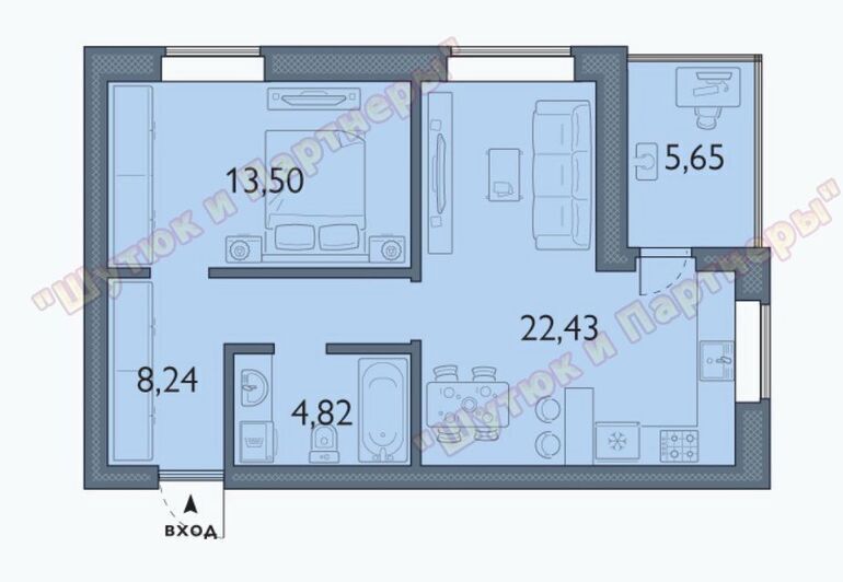 квартира р-н Брянский п Мичуринский Брянский район, д. 21к 4, Брянск фото 13