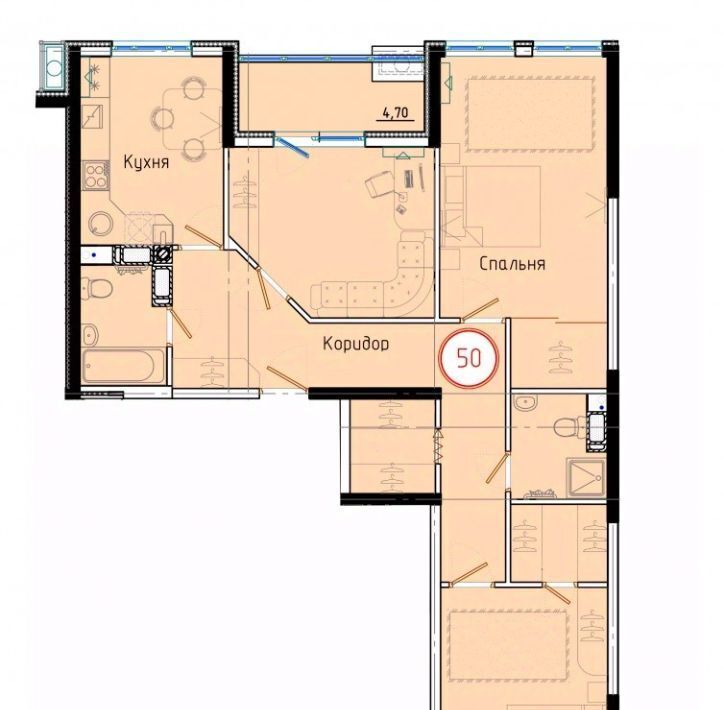 квартира р-н Темрюкский г Темрюк ул Обороны 2/2 фото 1