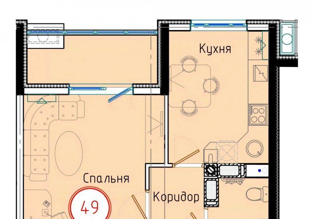 квартира р-н Темрюкский г Темрюк ул Обороны 2/2 фото 1