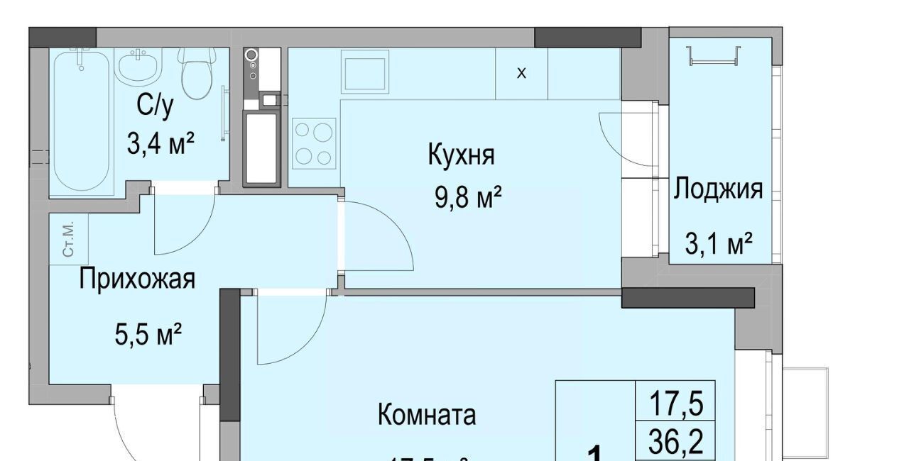 квартира г Ижевск р-н Первомайский Южный ЖК «Дом героев Леонов» жилрайон фото 2