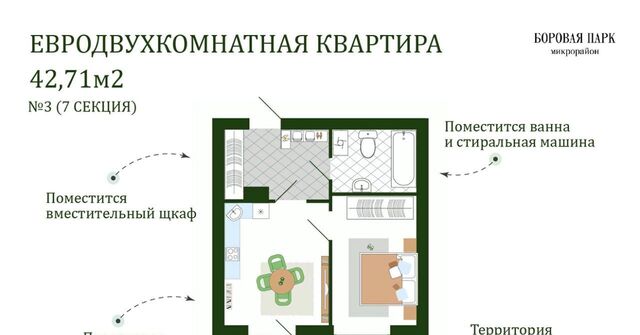 микрорайон «Боровая Парк» Михновское с/пос, Смоленский муниципальный округ фото