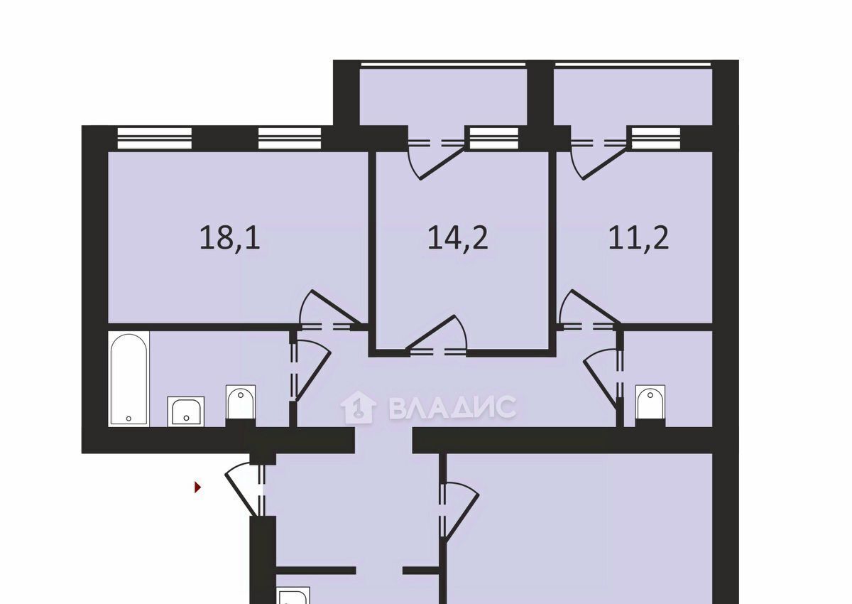 квартира г Балашиха мкр Салтыковка ул Комсомольская 5 Новокосино фото 23