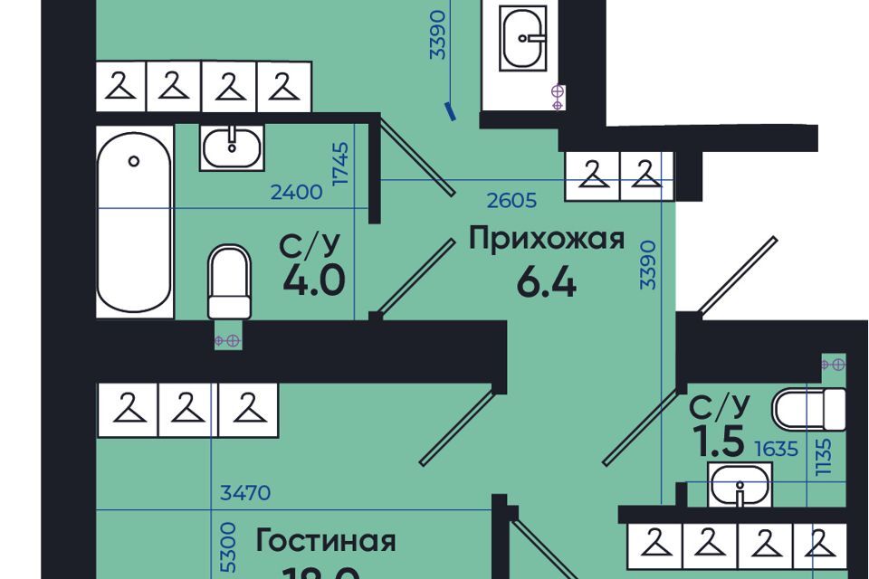 квартира г Батайск ул Олимпийское Кольцо 36к/2 городской округ Батайск фото 1