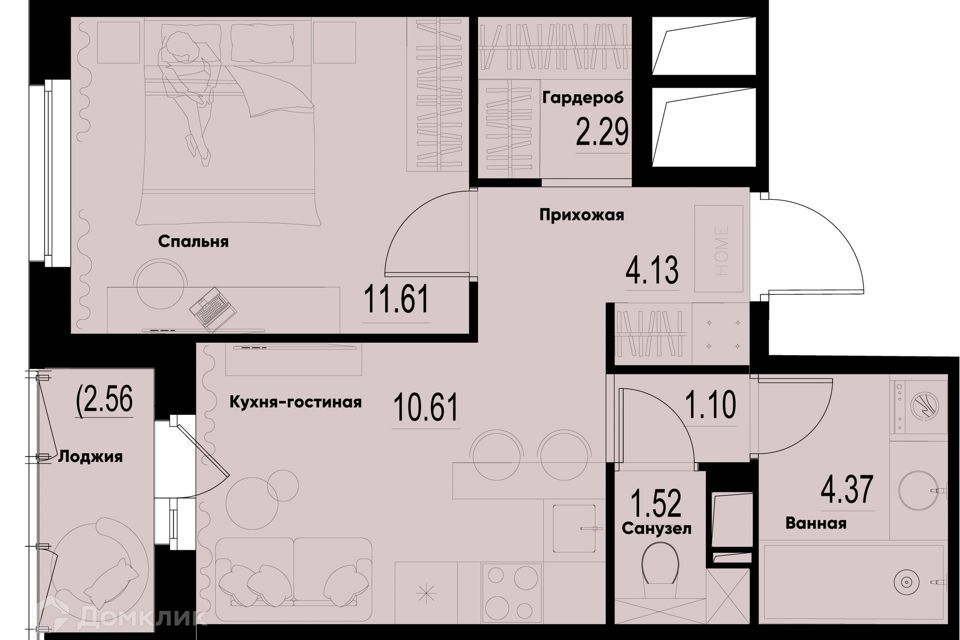 квартира р-н Всеволожский г Мурино пр-кт Ручьевский фото 1