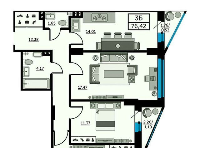 р-н Кировский ул Красноармейская 157в/83с 2 фото