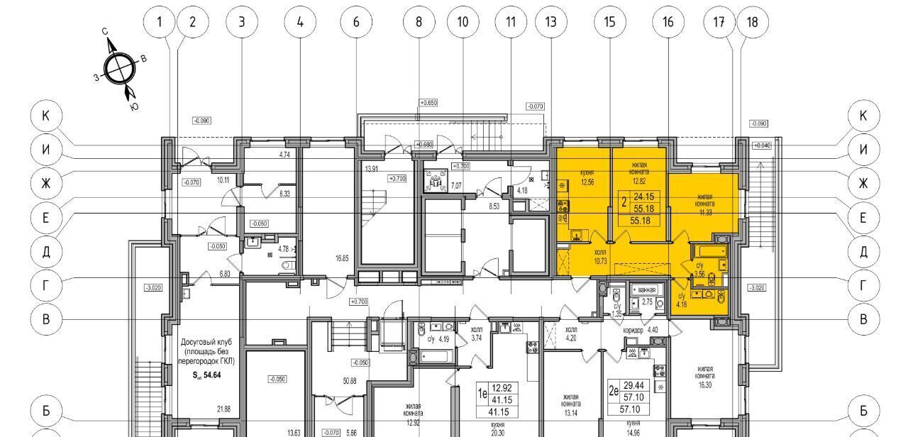 квартира г Санкт-Петербург п Парголово проезд Толубеевский 32 метро Парнас фото 3