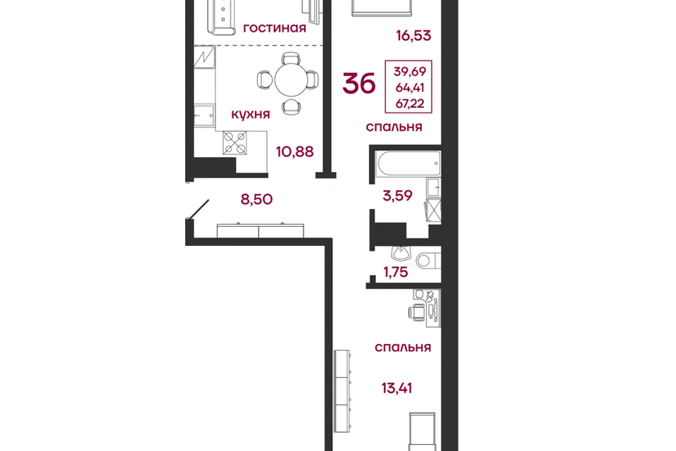 квартира г Пенза ул Баталина 31 городской округ Пенза фото 1