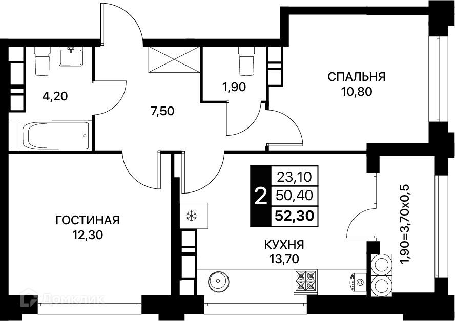 квартира г Ростов-на-Дону пр-кт Шолохова городской округ Ростов-на-Дону фото 1