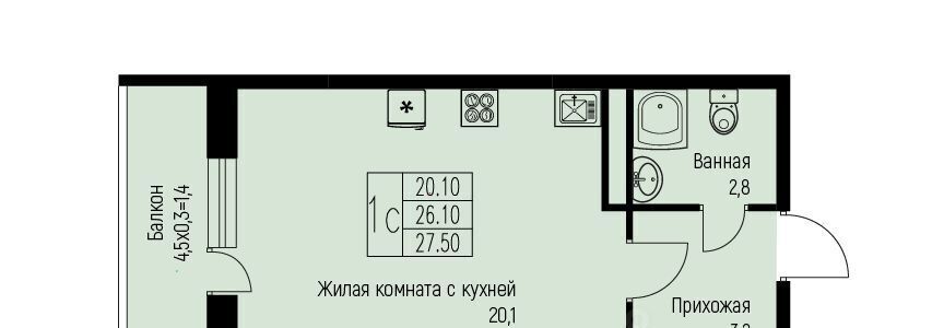 квартира г Краснодар п свх Прогресс п Березовый ЖК Прогресс муниципальное образование фото 1