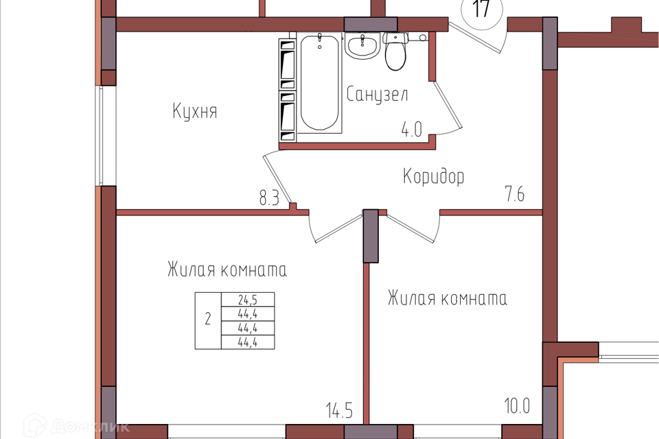 квартира г Калининград ул Дубовая аллея 3ак/2 городской округ Калининград фото 1