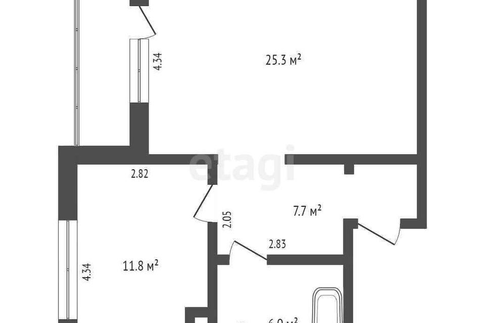 квартира г Пыть-Ях ул Семена Урусова 3 Нефтеюганский район фото 1