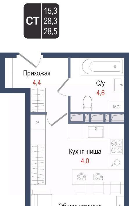 квартира г Королев мкр Первомайский Щёлковская фото 1