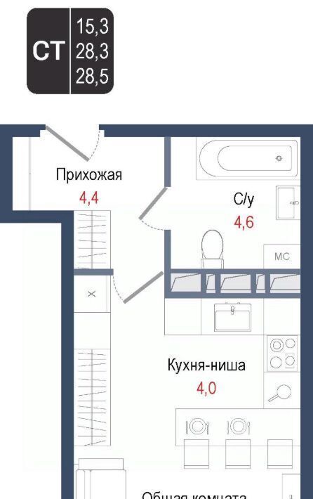 квартира г Королев мкр Первомайский Щёлковская фото 1