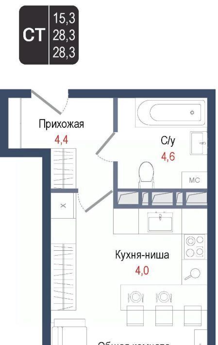 квартира г Королев мкр Первомайский Щёлковская фото 1