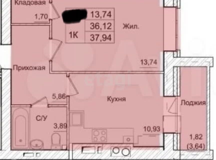 квартира г Калуга проезд 3-й Академический 10 городской округ Калуга фото 2