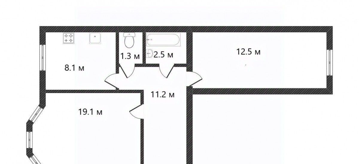 квартира г Новый Уренгой ул Молодежная 17б фото 2