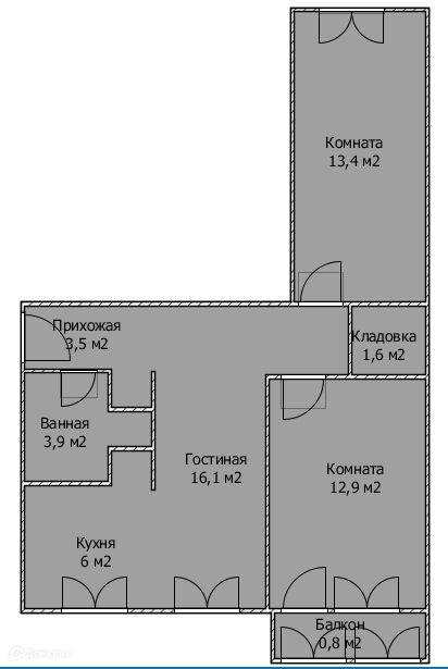 квартира г Стерлитамак ул Щербакова 3 городской округ Стерлитамак фото 1