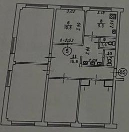 комната г Омск ул 3-я Железнодорожная 3 Омский район фото 6