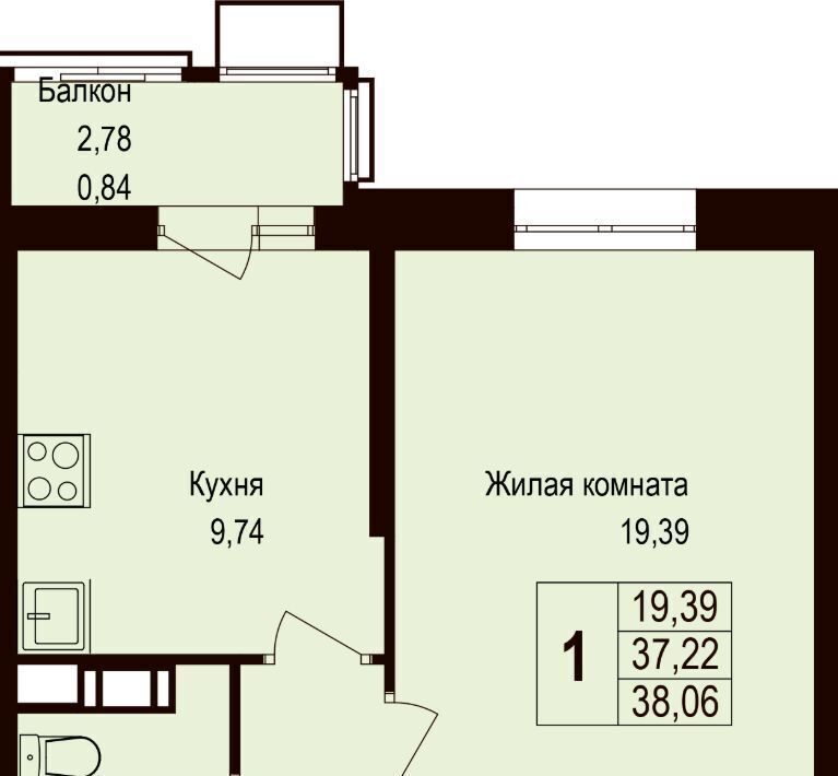 квартира г Подольск д Борисовка ул Рахманинова 13 Силикатная фото 1