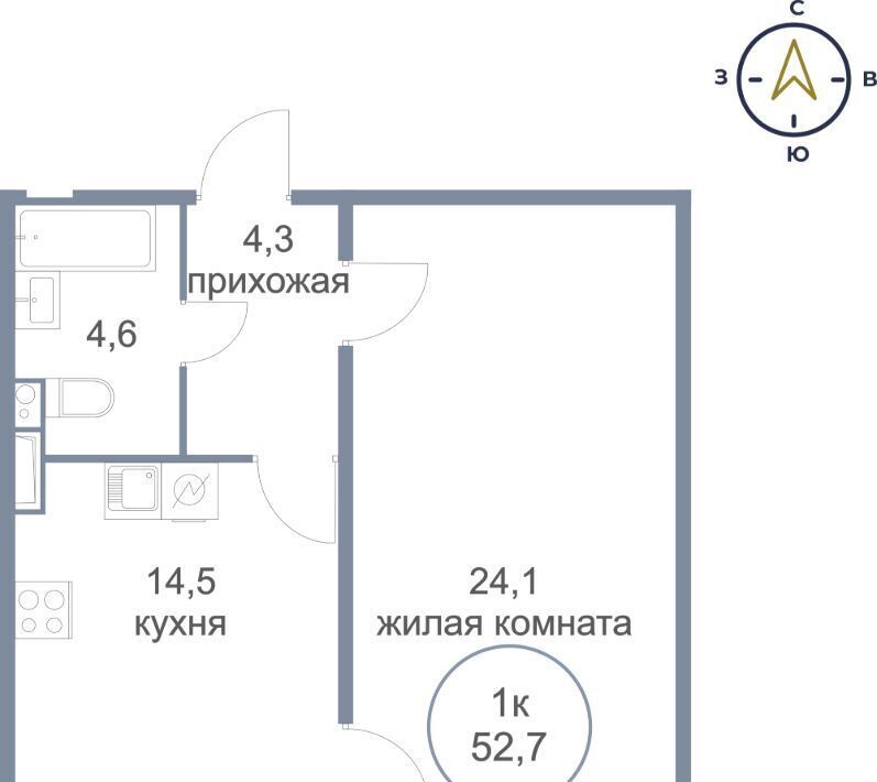 квартира г Сургут ЖК «Георгиевский» фото 1