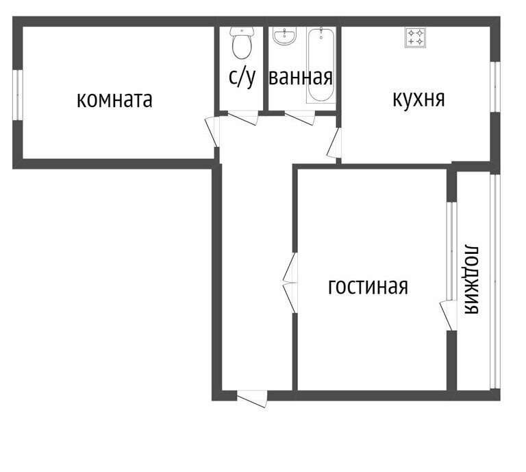 квартира г Курган мкр 3-й жилой район Заозёрный, 34А фото 25