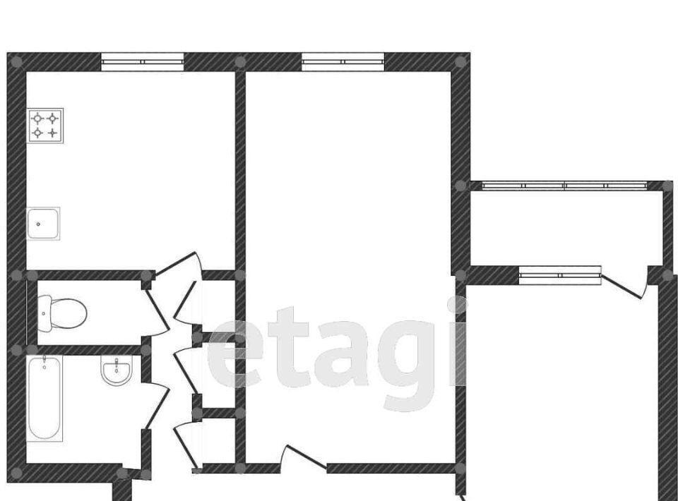 квартира г Новый Уренгой мкр Мирный 1/6 фото 1