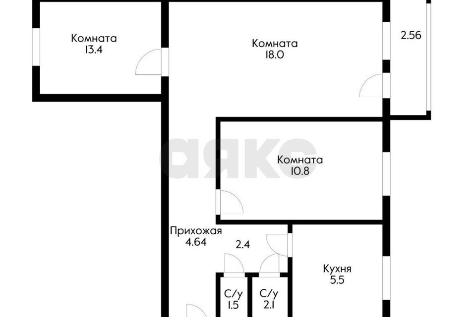 квартира г Краснодар ул им. Атарбекова 44 муниципальное образование Краснодар фото 9