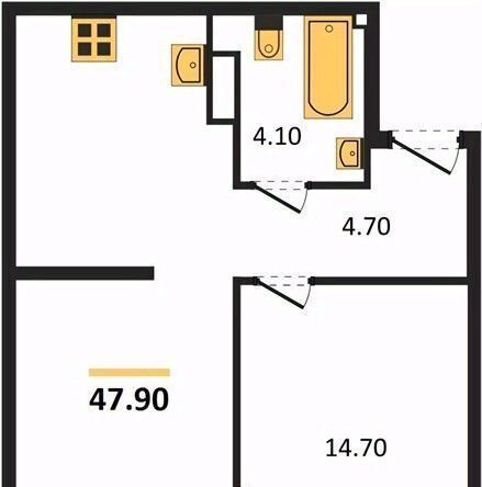 квартира г Краснодар р-н Прикубанский ул им. Анны Ахматовой фото 1